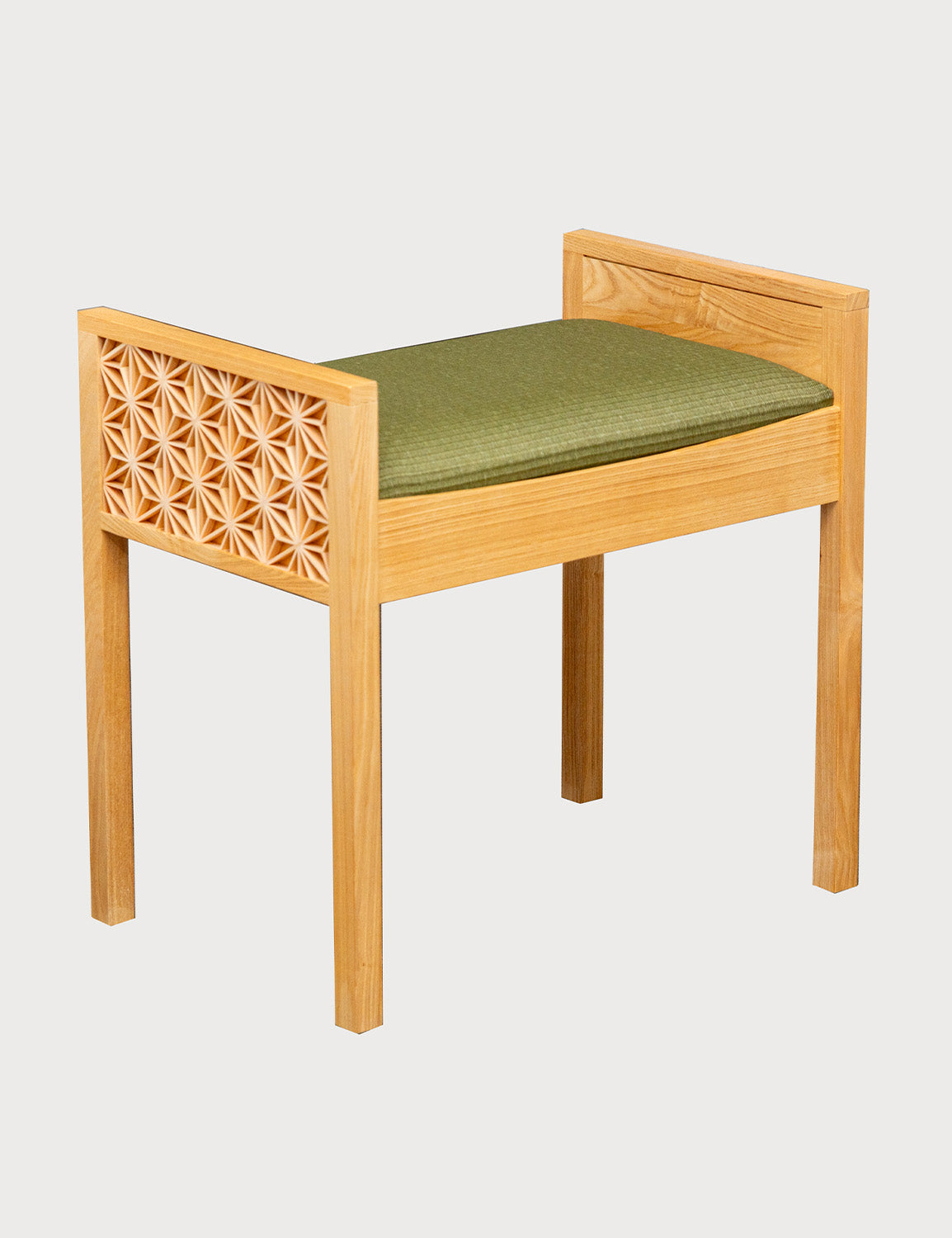 縁起組子スツール 縁