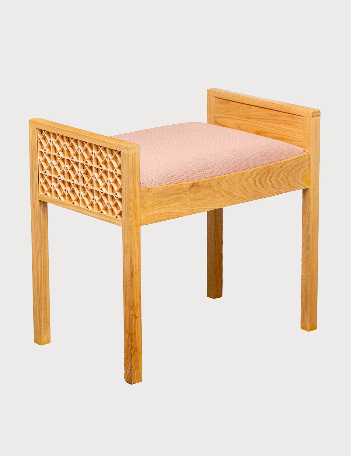 縁起組子スツール 縁